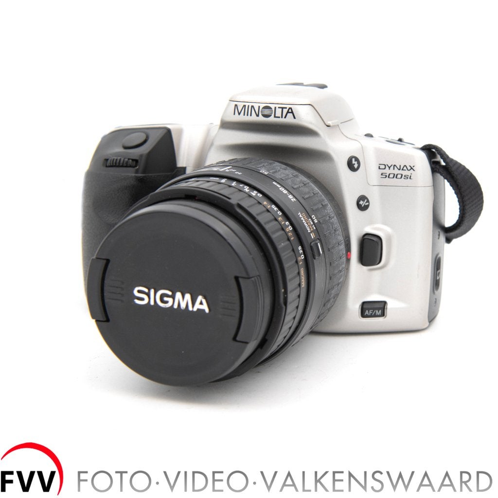 Minolta 500Si + Sigma 28-80 mm, Audio, Tv en Foto, Gebruikt, Minolta, Spiegelreflex, Ophalen of Verzenden