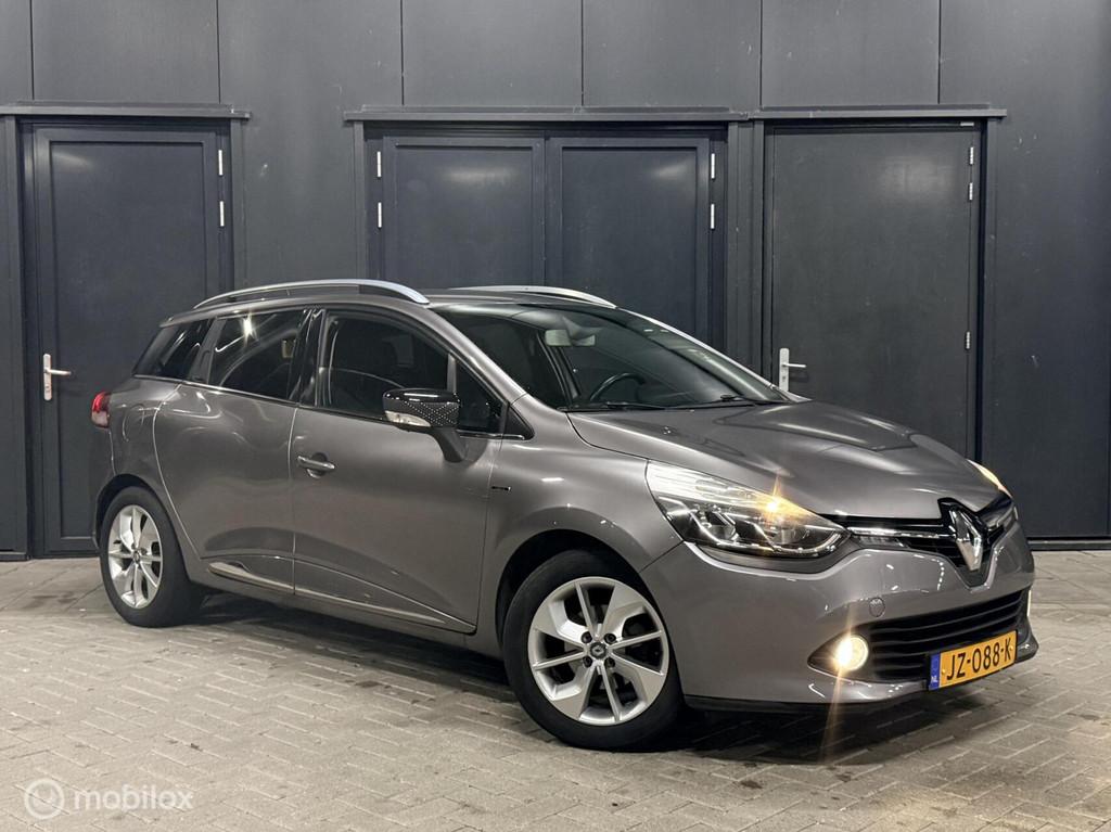 Renault Clio Estate 1.2 automaat stoelverwarming|leder|beurt, 4 cilinders, 49 €/maand, 19 km/l, Zilver of Grijs