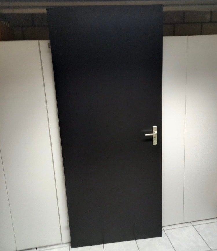 Gratis af te halen 3 zwarte binnendeuren, Ophalen, Gebruikt, 80 tot 100 cm, Binnendeur