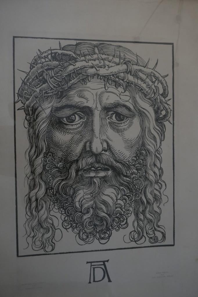 Christus, afdruk van houtgravure van Albrecht Dürer, Ophalen