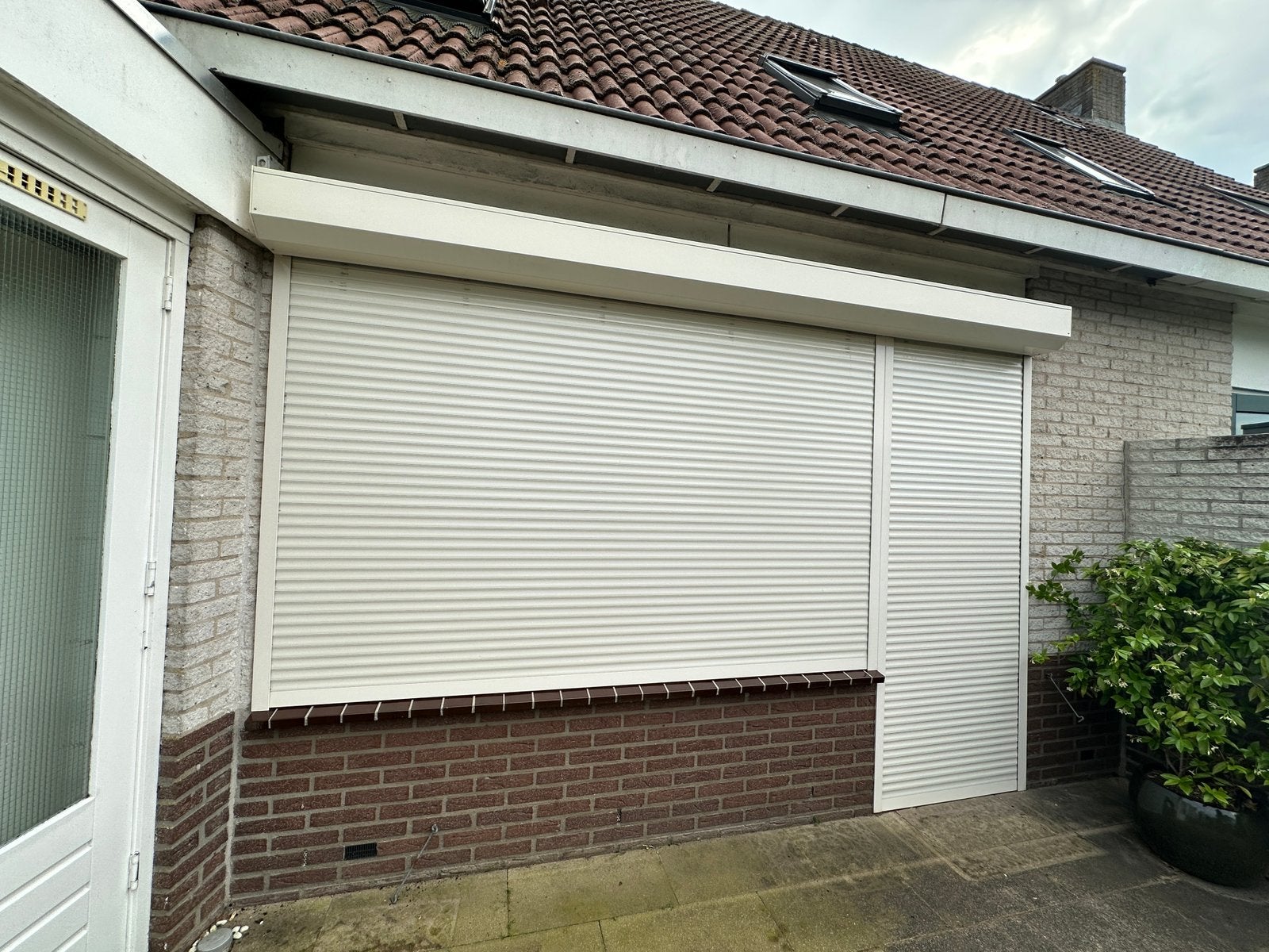 Rolluiken + kozijn en deur, Ophalen, Gebruikt, 200 cm of meer, Wit