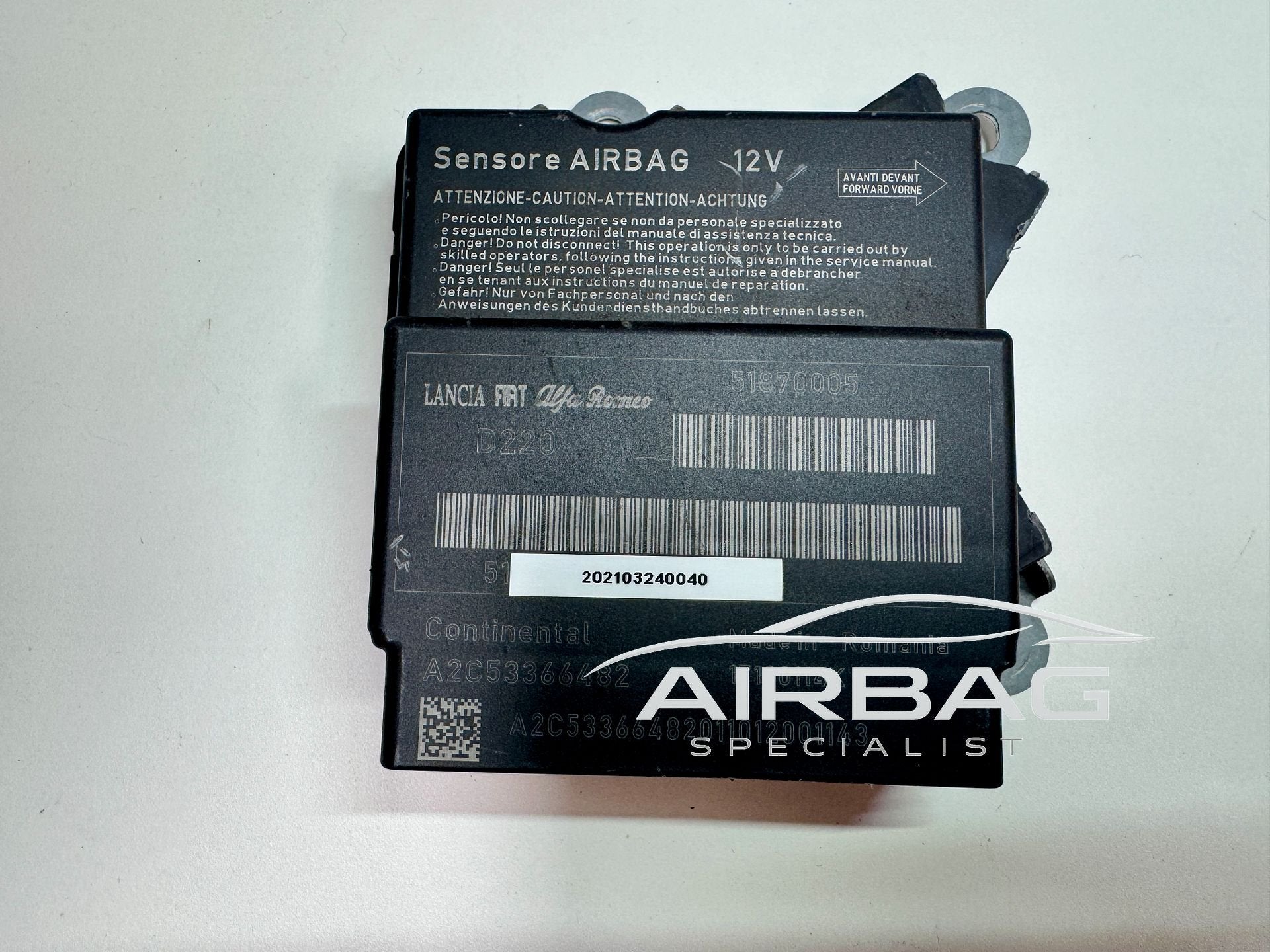 Fiat 500 airbag module  - srs module - airbag regeleenheid -, Gebruikt, -, -, Ophalen of Verzenden