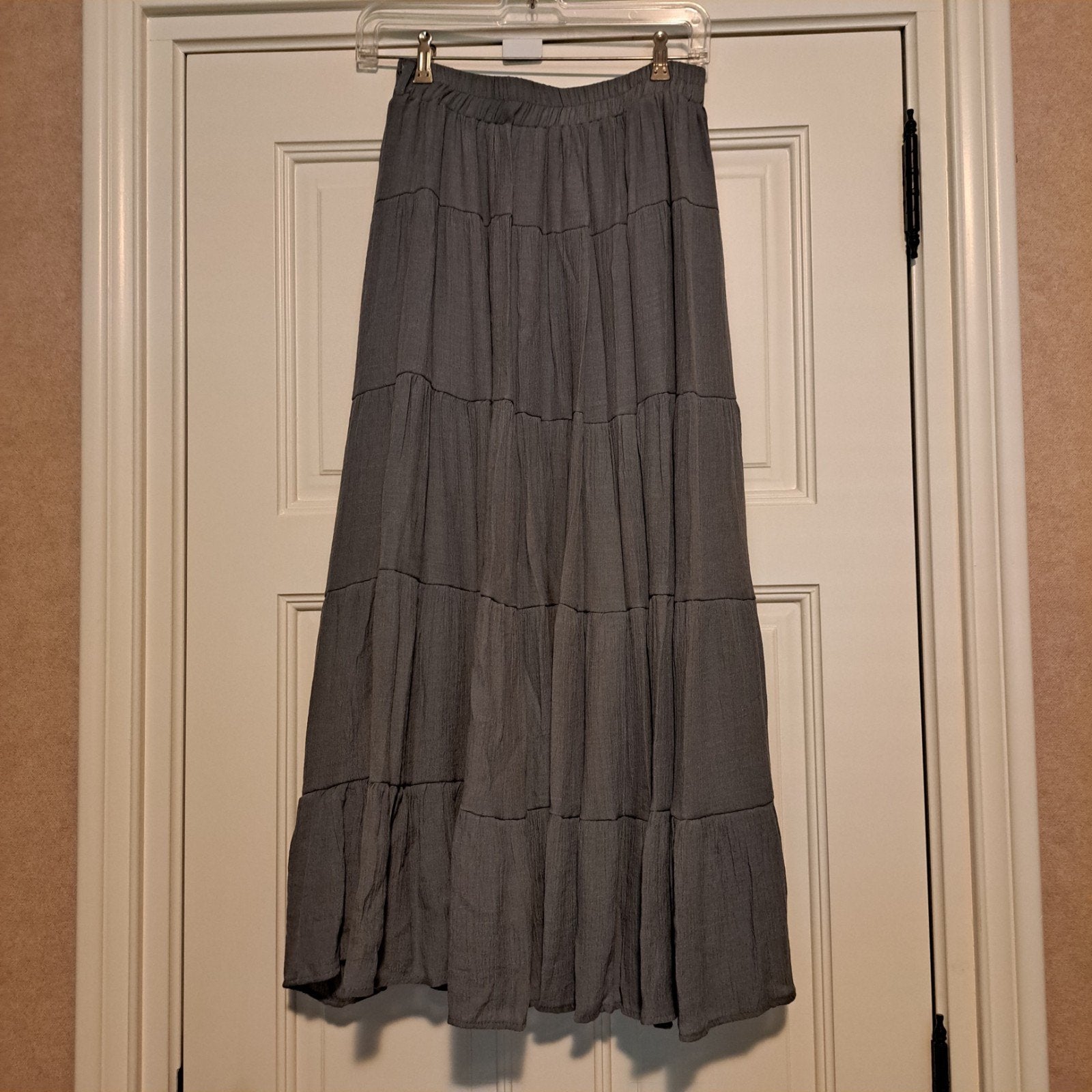 lange grijze rok mt. 34/36, Fashion, Ophalen of Verzenden, Zo goed als nieuw, Maat 34 (XS) of kleiner