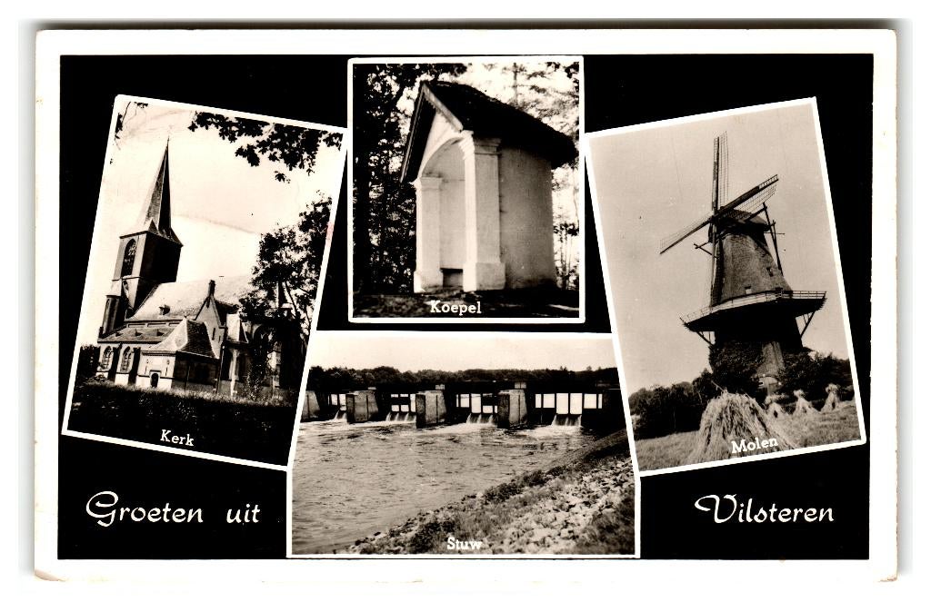Vilsteren, Groeten uit Vilsteren, Verzenden, 1940 tot 1960, Gelopen, Overijssel