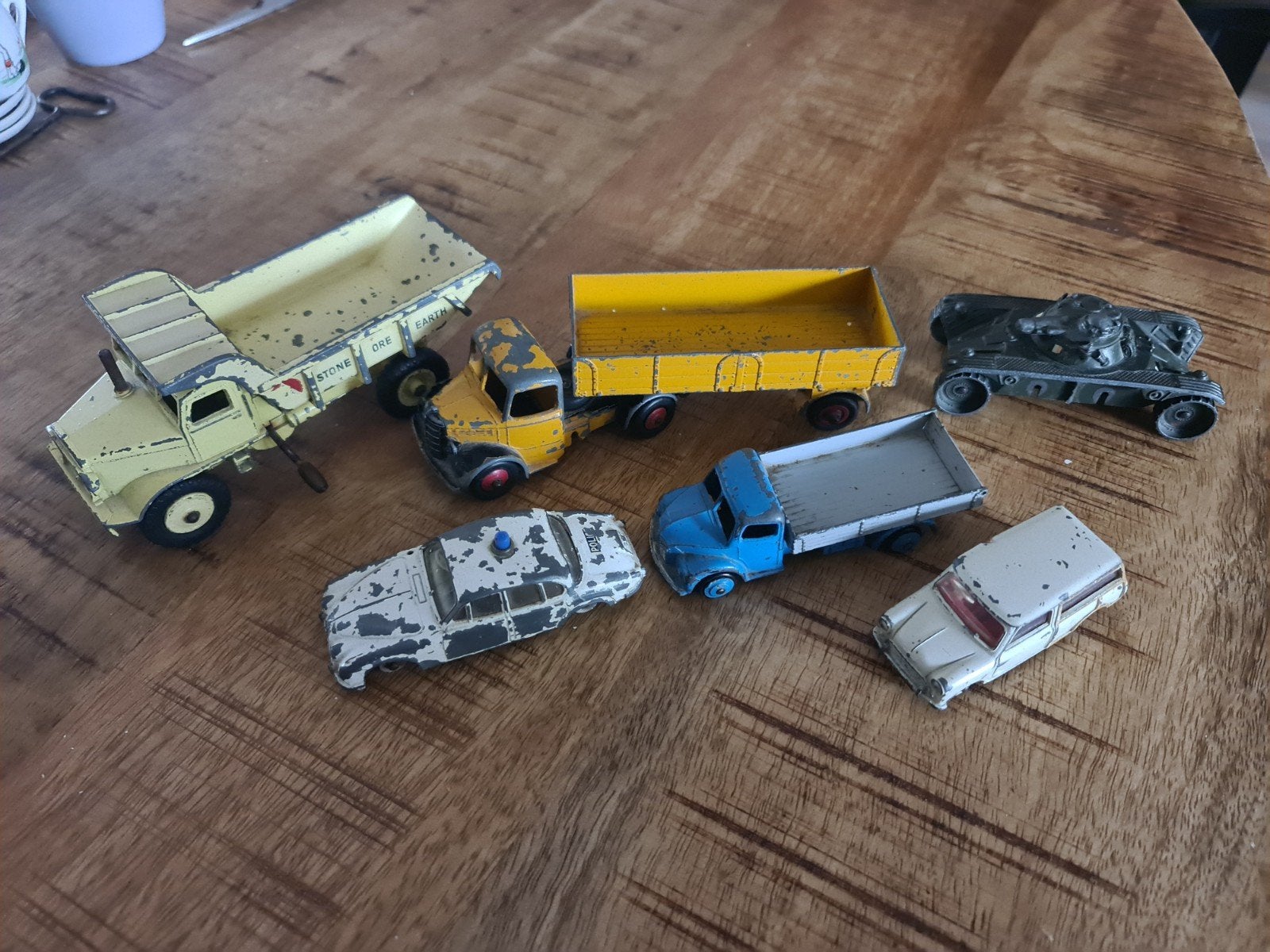 Vintage Dinky Toys en Matchbox speelgoedauto's, Ophalen of Verzenden, Gebruikt