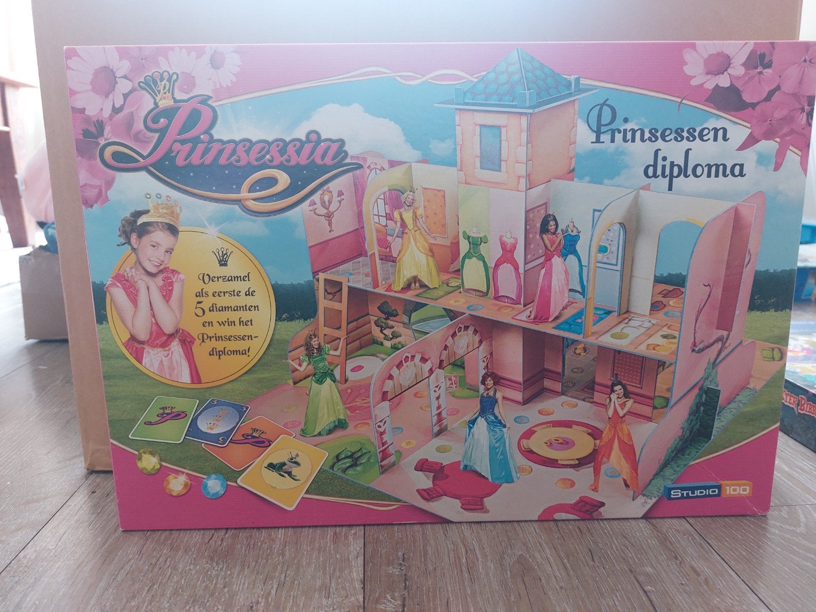 Prinsessia Prinsessen diploma bordspel Studio 100, Ophalen of Verzenden, Gebruikt, Meisje