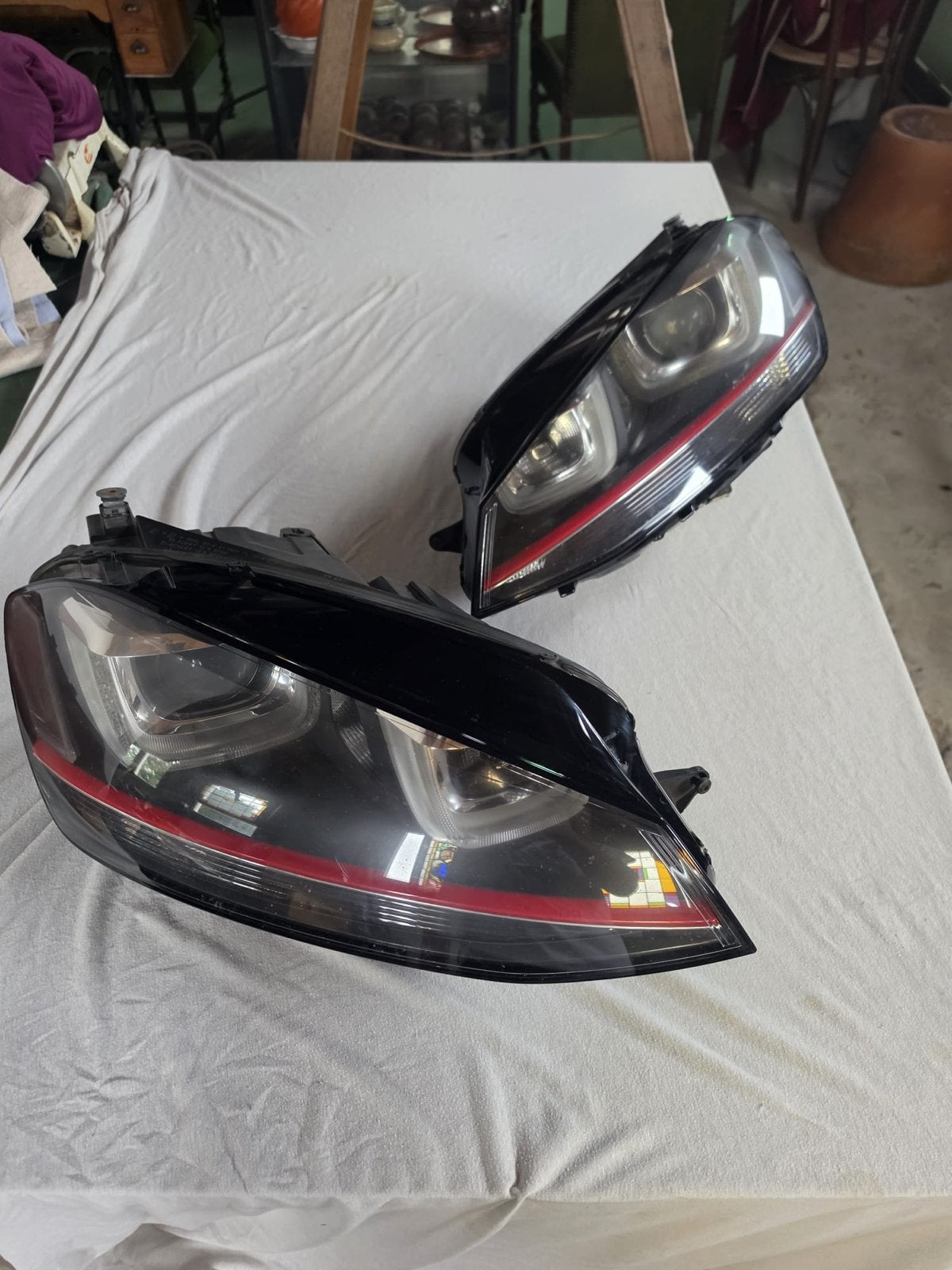 VW Golf 7 GTI LED Koplampen Set - Links en Rechts, Auto-onderdelen, Verlichting, Ophalen of Verzenden, Gebruikt, Volkswagen
