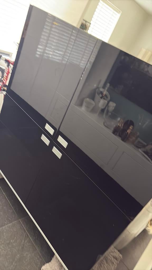 Verardo design kast hoogglans zwart. 128/146, Ophalen, Met deur(en), 100 tot 150 cm, Zo goed als nieuw