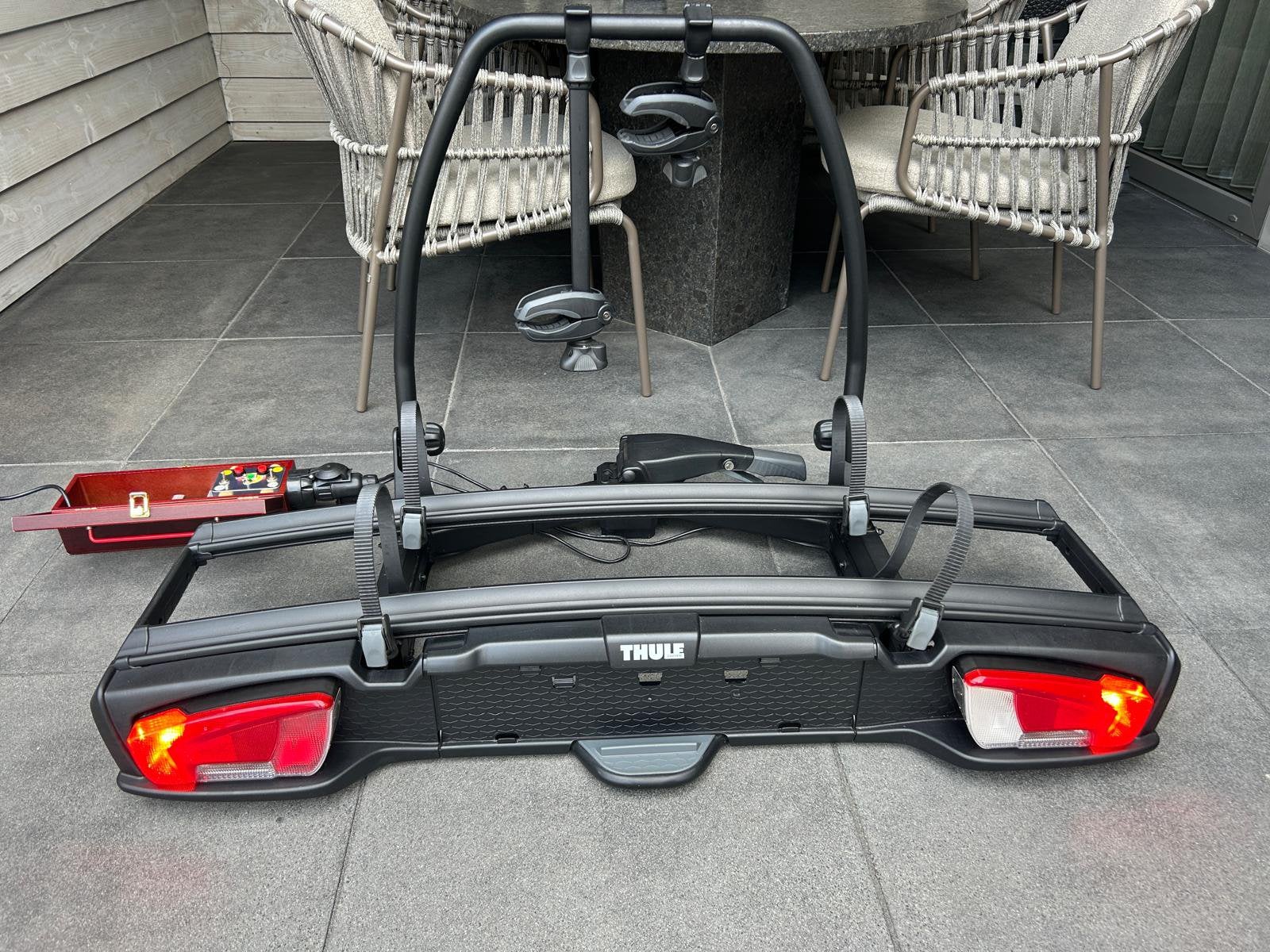 Thule Velospace XT2 938 degelijke fietsendrager z.g.a.n., Auto diversen, Fietsendragers, Zo goed als nieuw, Trekhaakdrager, 2 fietsen