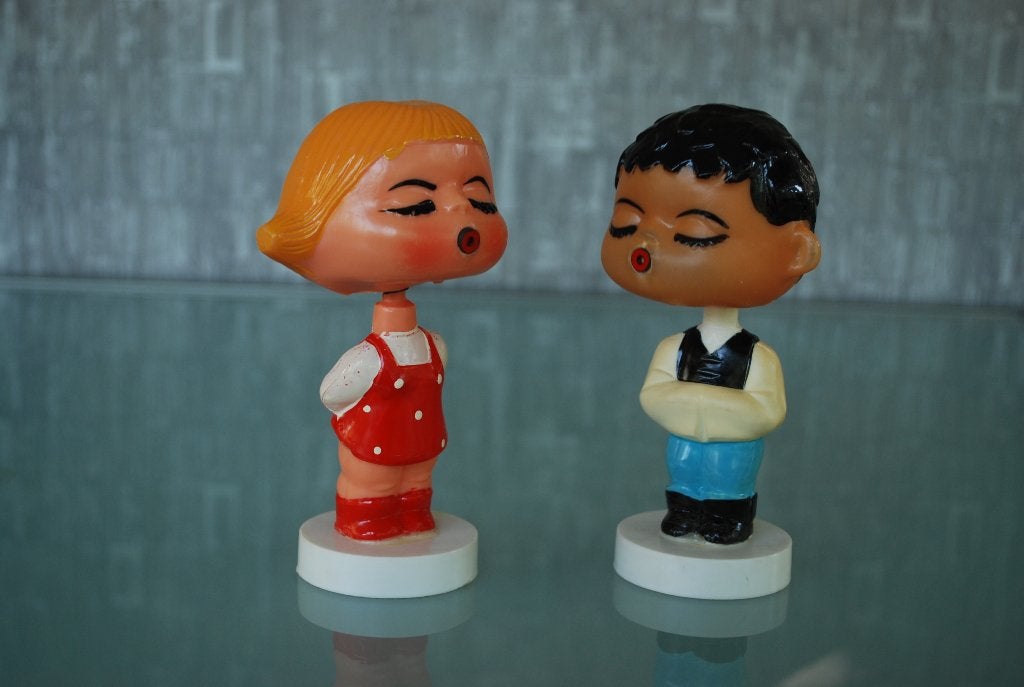 Bobbleheads figuren Kussend jongen en meisje CCCP, Ophalen of Verzenden