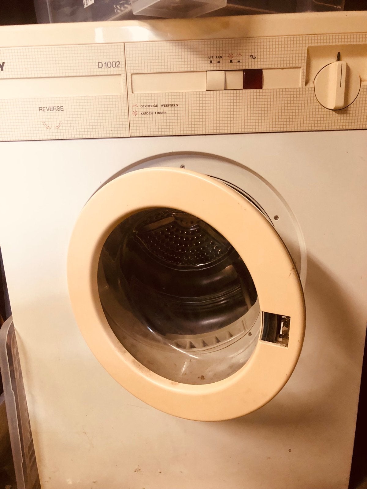 Edy D1002 Wasdroger - Deurklem defect, werkt met ijzer/hout, Gebruikt, Luchtafvoer, 4 tot 6 kg, Ophalen of Verzenden