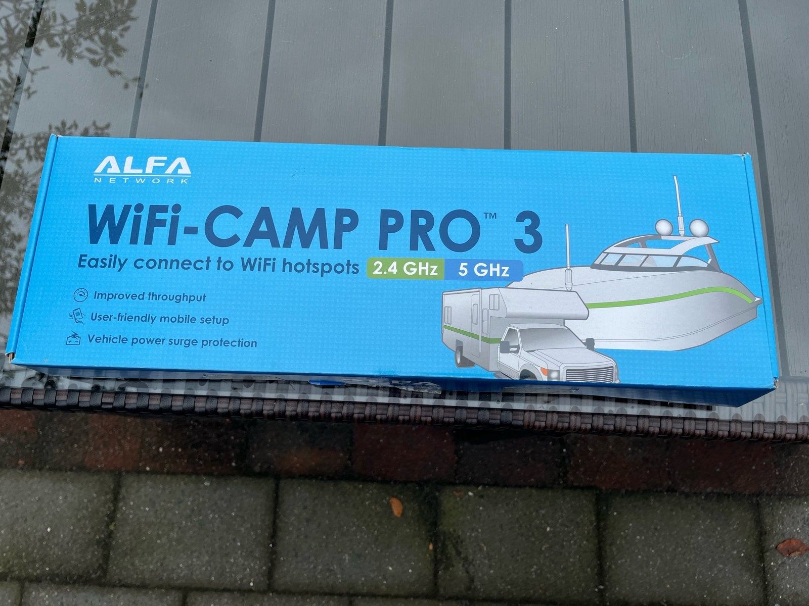 Alfa Network WiFi-CAMP PRO 3 - WiFi Hotspot voor onderweg, Ophalen of Verzenden, Zo goed als nieuw, Router