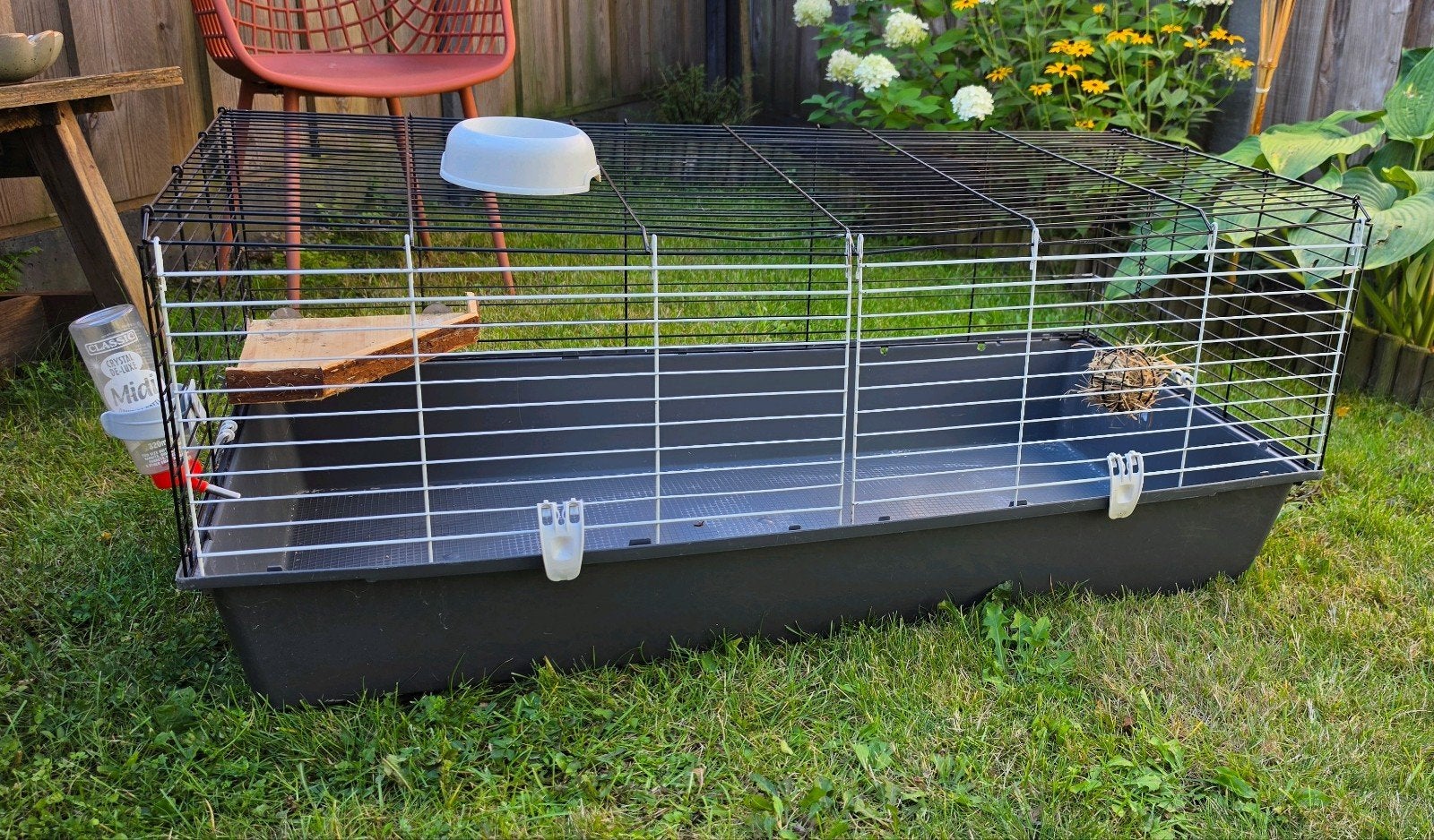 konijnenkooi, caviakooi, antraciet inclusief benodigdheden, Ophalen, 110 cm of meer, Kooi, Minder dan 60 cm