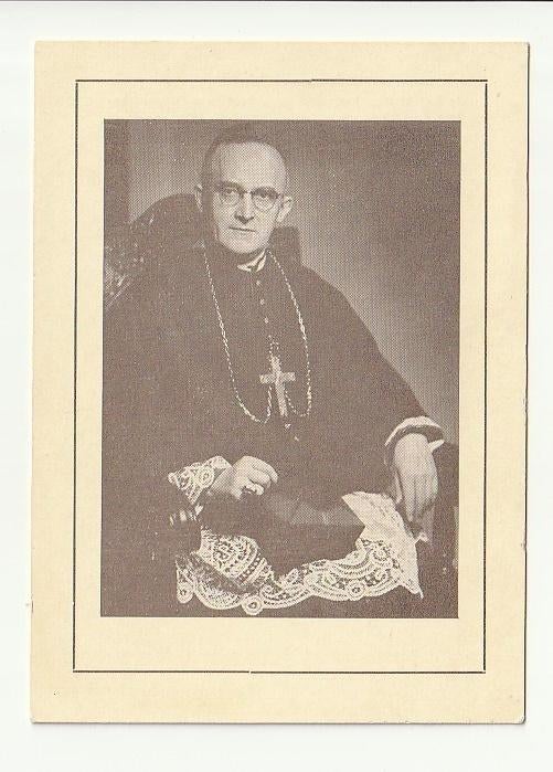 Bisschop HANSSEN Roermond Oostrum-Venray Rome Nijmegen 1958, Verzamelen, Bidprentjes en Rouwkaarten, Bidprentje, Verzenden