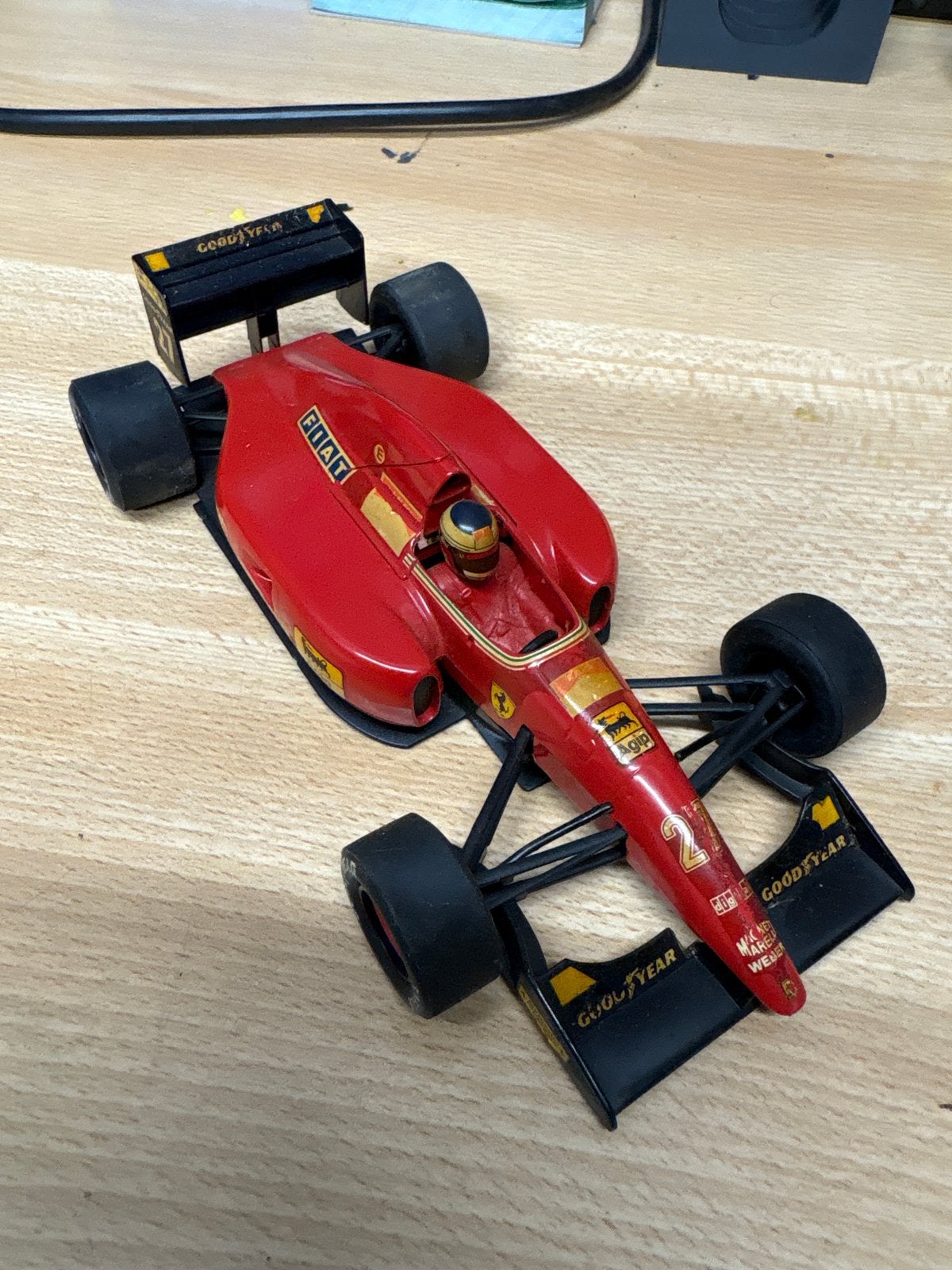 Vintage Ferrari Formule 1 modelauto, Ophalen of Verzenden, Gebruikt, Auto