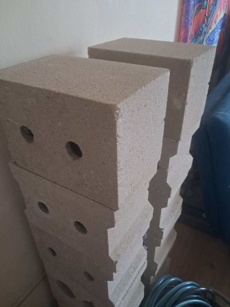 Betonblokken 12st, Ophalen, Zo goed als nieuw, Beton