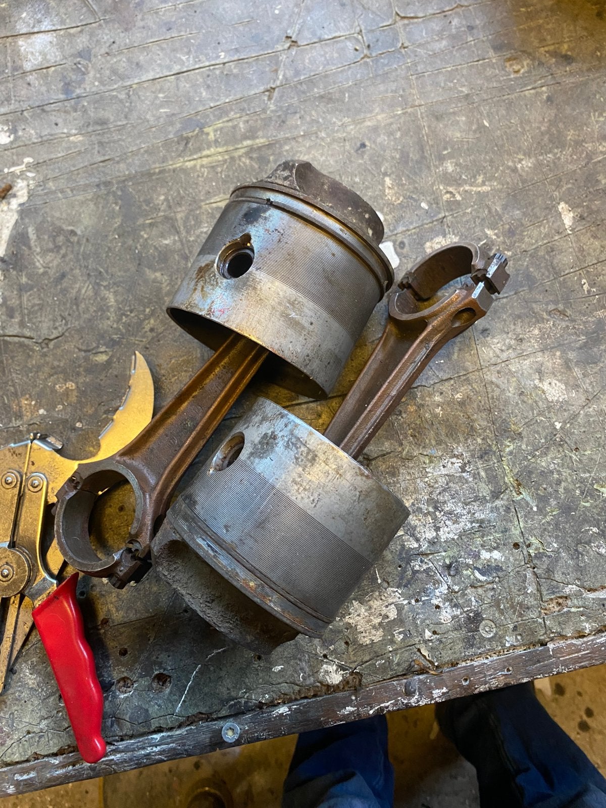 Overmaat zuigers evinrude v4 115 pk, Ophalen of Verzenden, Motor en Techniek