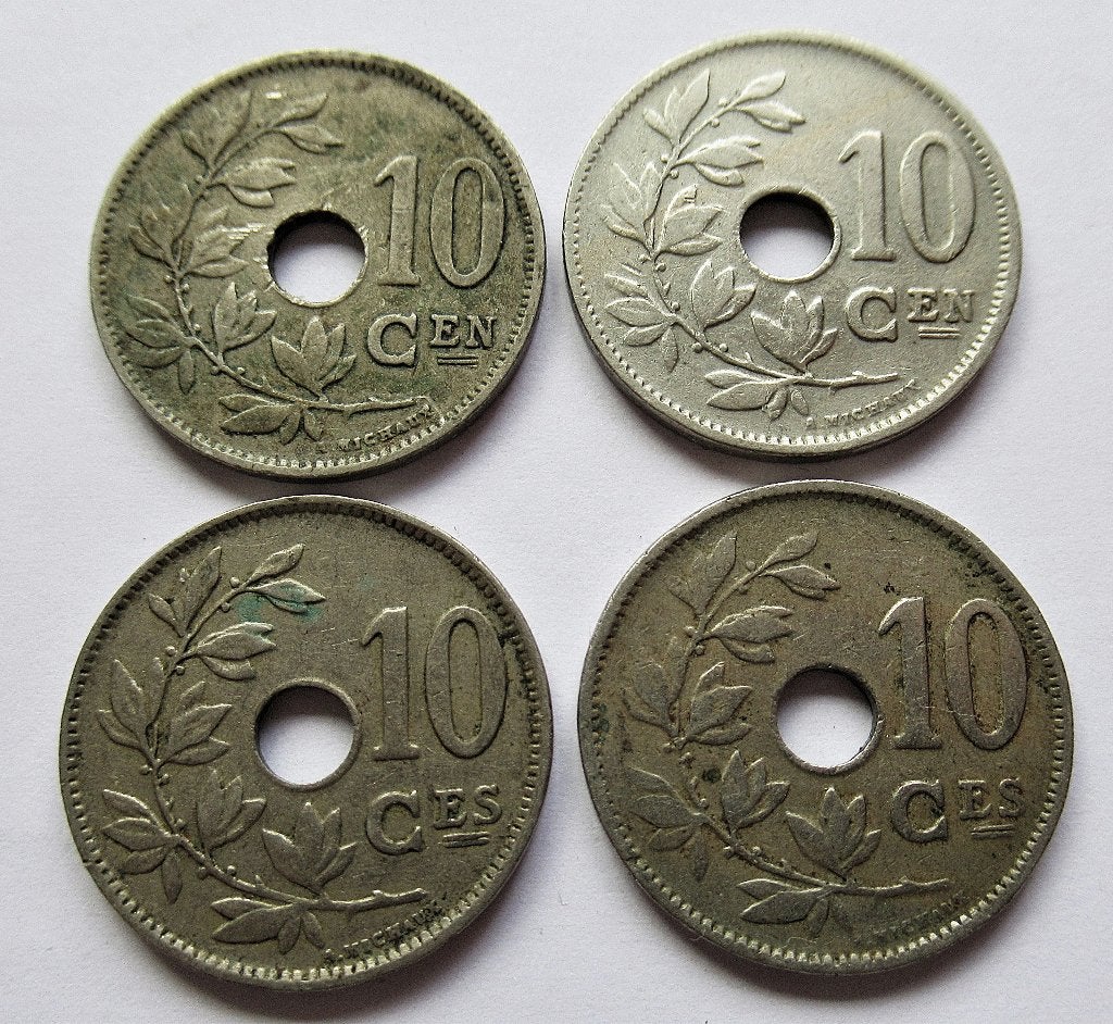 Belgie, 10 centimes, 1921 (vl en fr) - 1923 - 1925, Verzenden, België