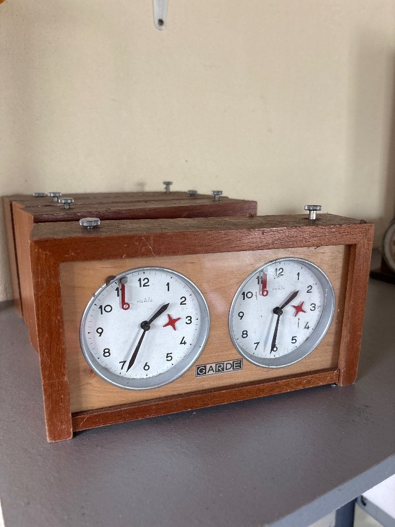 Vintage Garde schaakklokken, Een of twee spelers, Ophalen, Gebruikt