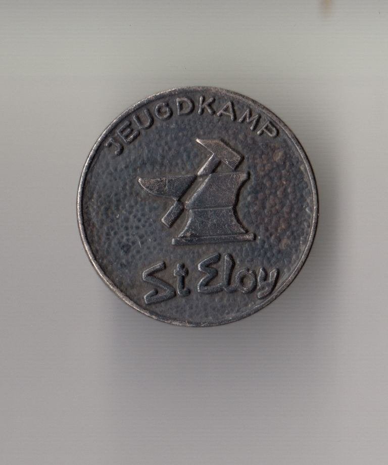 Jeugdkamp St. Eloy broche, Gebruikt, Niet vindbaar, Niet vindbaar, Speldje of Pin