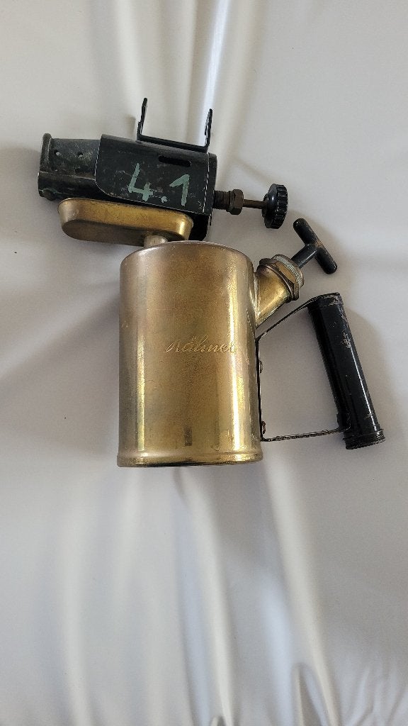 soldeerlamp jaren '50 vintage uit messing, Ophalen of Verzenden