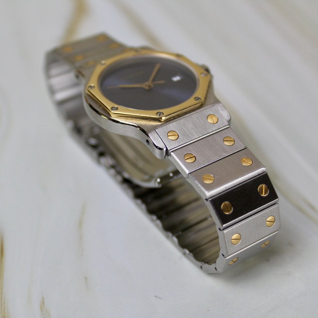 Cartier Santos Octagon - 187902, Overige merken, Staal, Cartier, Gebruikt