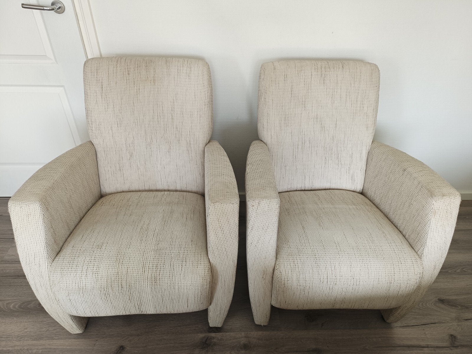 Fauteuils 2 stuks, Huis en Inrichting, Ophalen, Gebruikt, Minder dan 75 cm, Stof