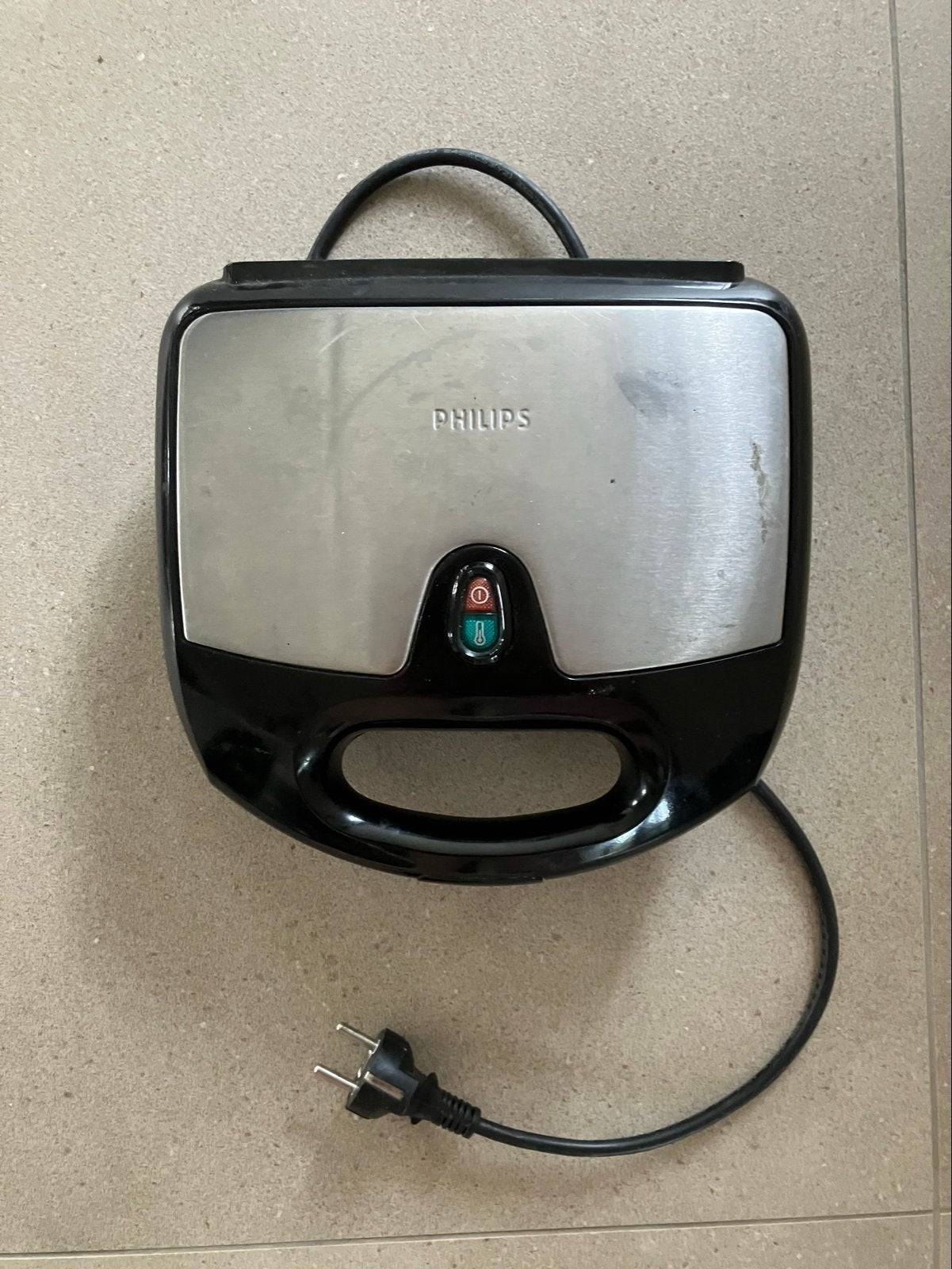 Philips HD2383 Sandwichmaker - Zilver/Zwart, Witgoed en Apparatuur, Ophalen, Gebruikt