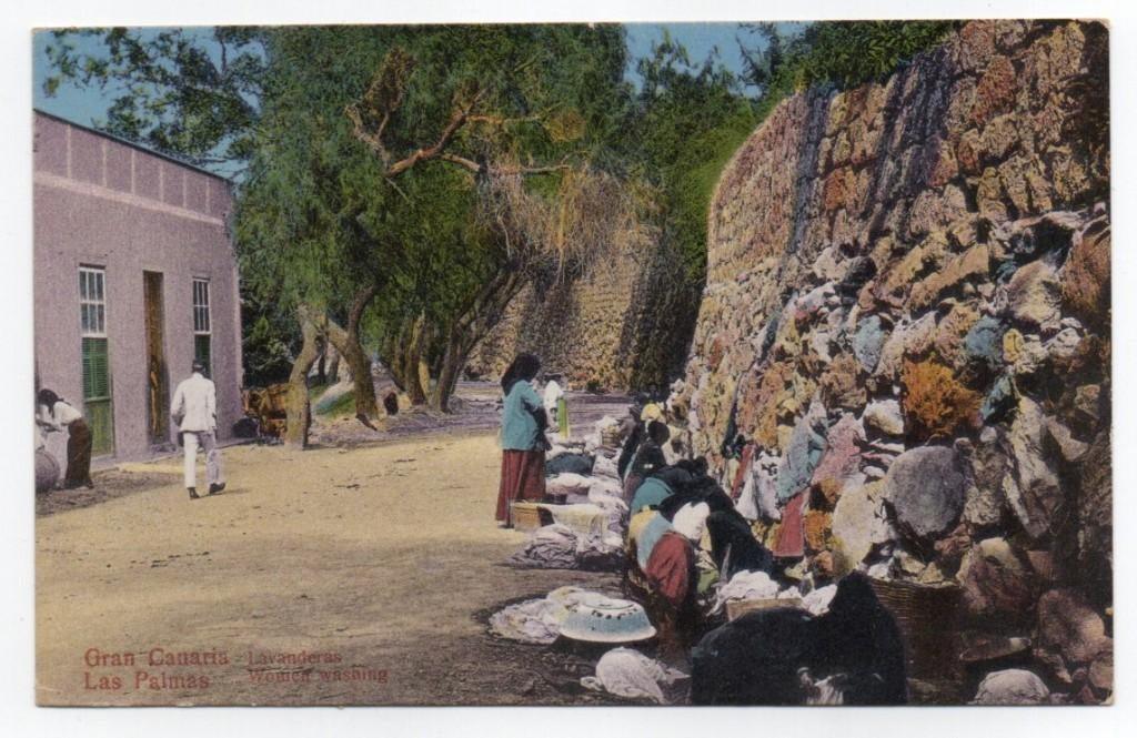 Gran Canaria wassende vrouwen, Verzamelen, Ophalen, 1920 tot 1940, Ongelopen, Spanje