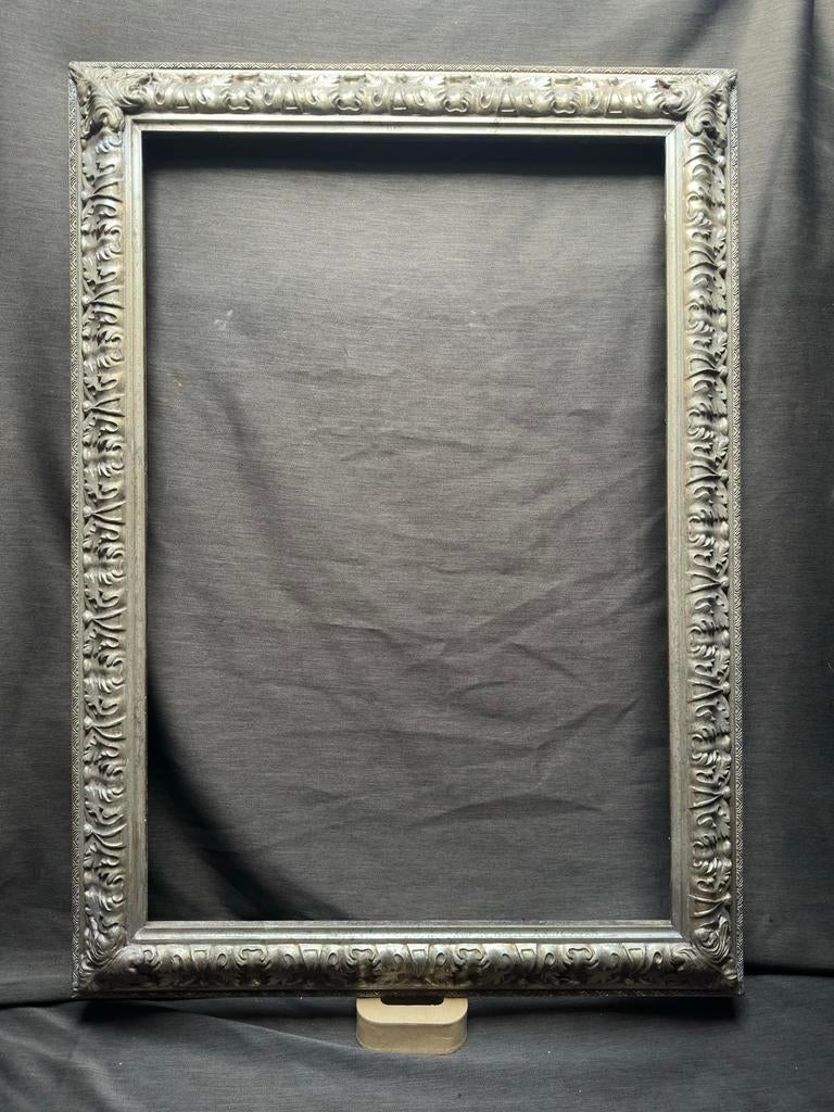 Zilveren Barokke Lijst Victoriaanse Stijl 60x90 CM, Huis en Inrichting, Woonaccessoires | Lijsten, Overige materialen, Gebruikt