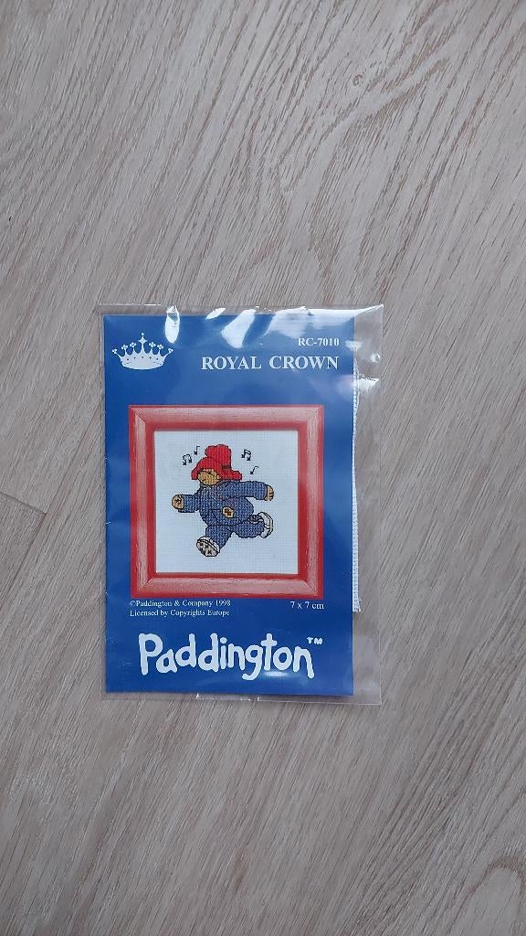 borduurpakketje Beertje Paddington, Ophalen of Verzenden, Nieuw, Handborduren, Borduurpakket