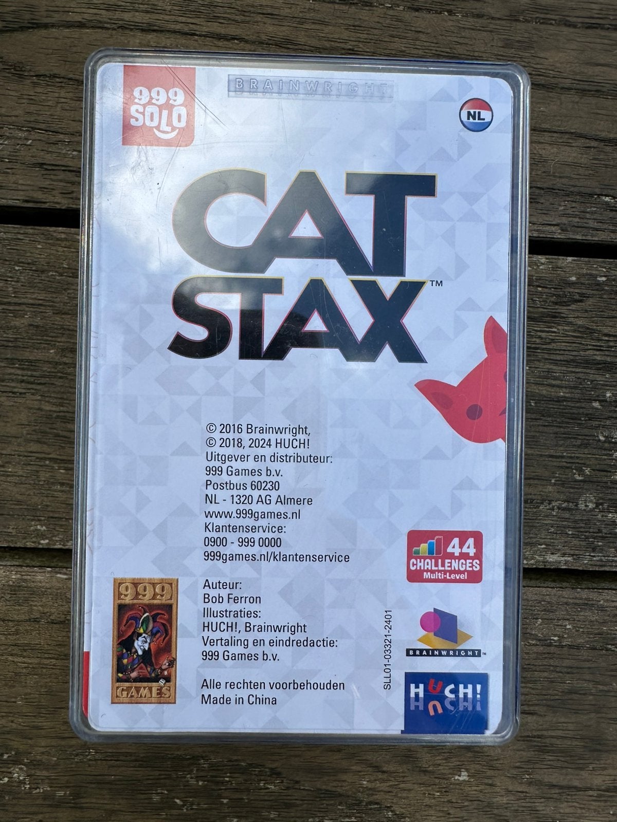 Cat Stax van 999 Games, Solo, Ophalen of Verzenden, Minder dan 500 stukjes, Zo goed als nieuw, Rubik's of 3D-puzzel