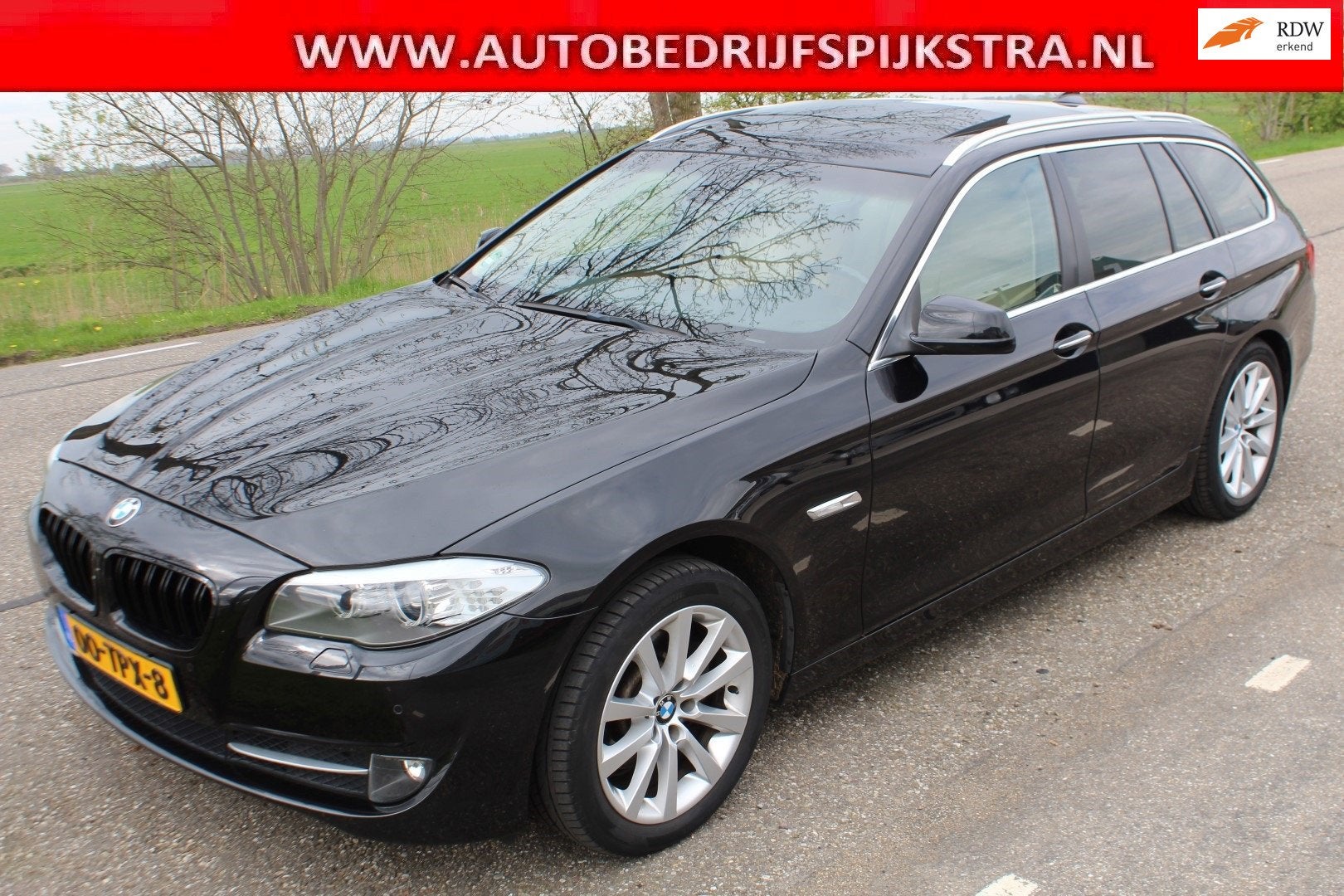 BMW 5-serie Touring 523i High Executive // 6 cilinder //, Auto's, BMW, Euro 5, Achterwielaandrijving, Gebruikt, Zwart