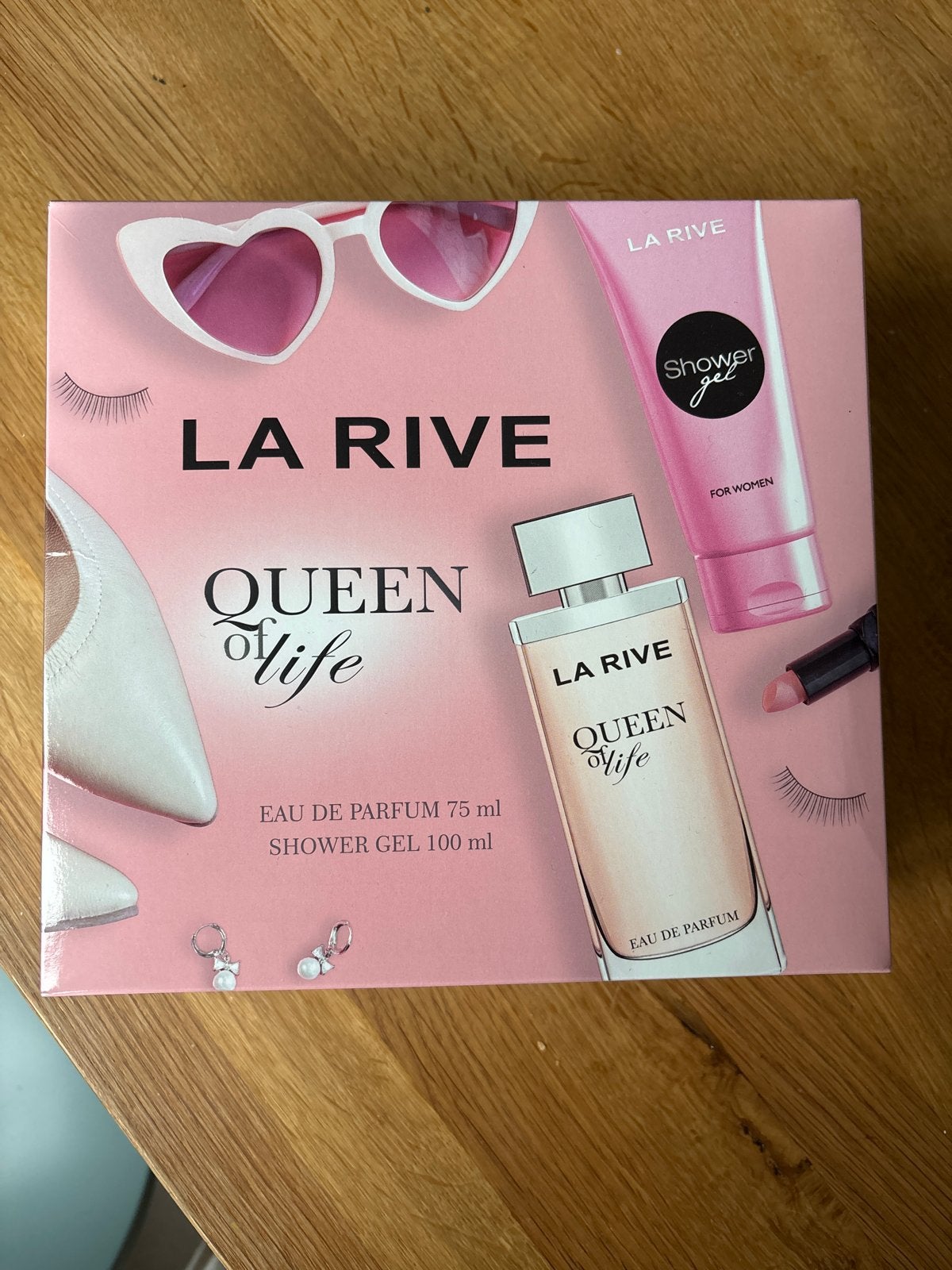 LA RIVE Queen of Life Eau de Parfum & Shower Gel Set, Ophalen, Nieuw