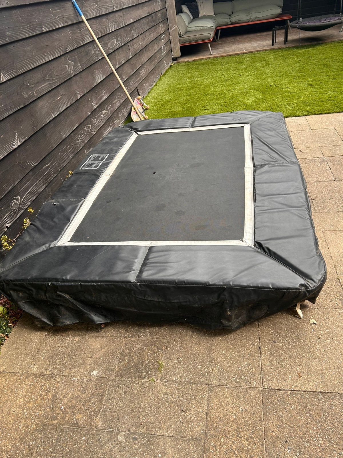 Salta inbouw trampoline, Ophalen, Gebruikt