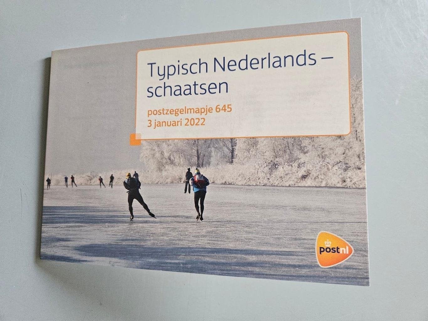 Typisch Nederlands - Schaatsen Postzegelmapje 2022, Ophalen of Verzenden, Na 1940, Postfris