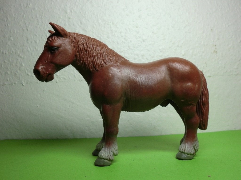 Schleich 13244 koudbloedpaard, dierfiguur, Ophalen of Verzenden, Gebruikt, Paard, Beeldje of Figuurtje