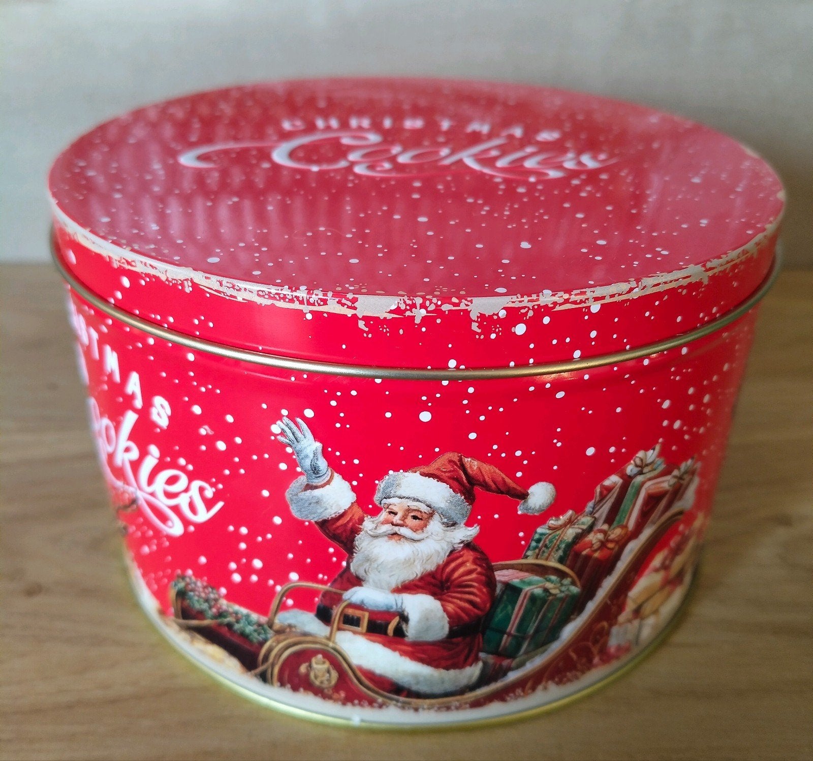 Coca cola  Kerst blik met Kerstman en Rendier, Verzenden, Nieuw, Gebruiksvoorwerp