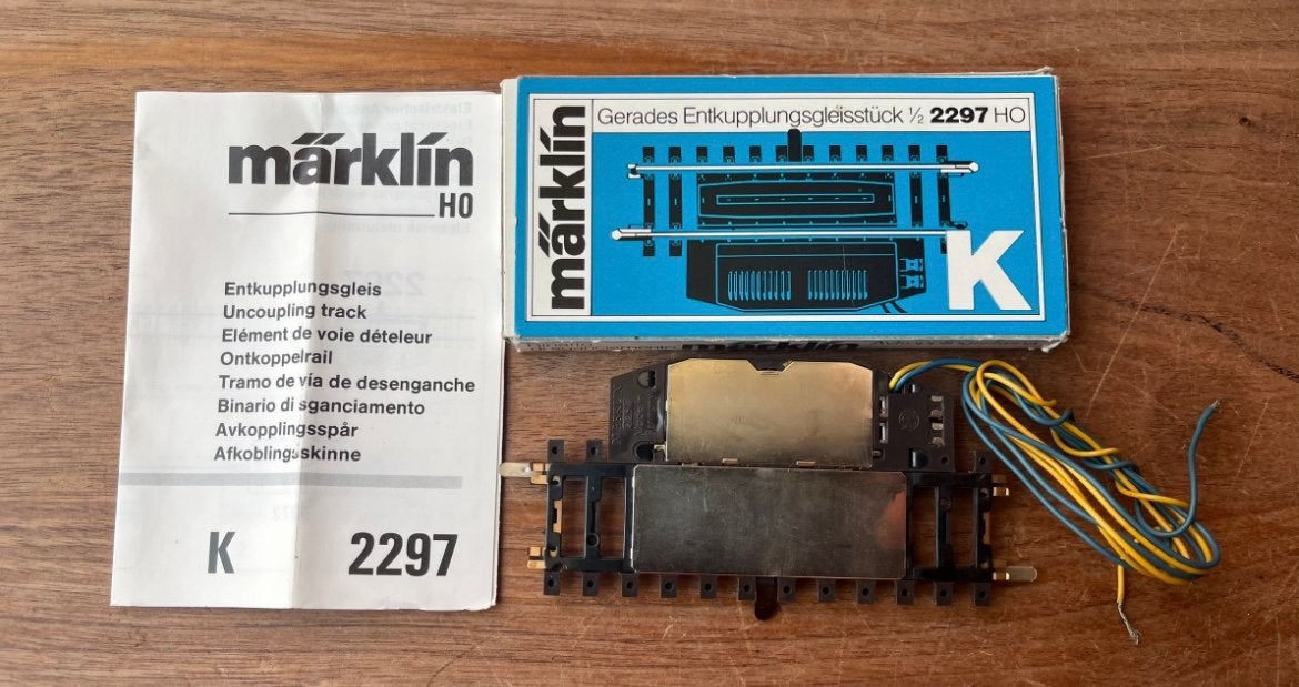 |Märklin 2297 H0 K-rail Ontkoppelrail / Ontkoppelspoor ds, Ophalen, Wisselstroom, Gebruikt, Rails