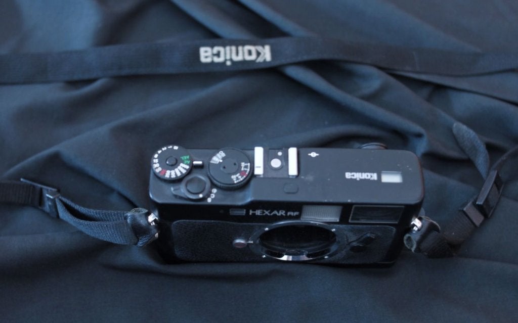 Konica Hexar RF body, compatibel met Leica M, Ophalen of Verzenden, Compact, Leica