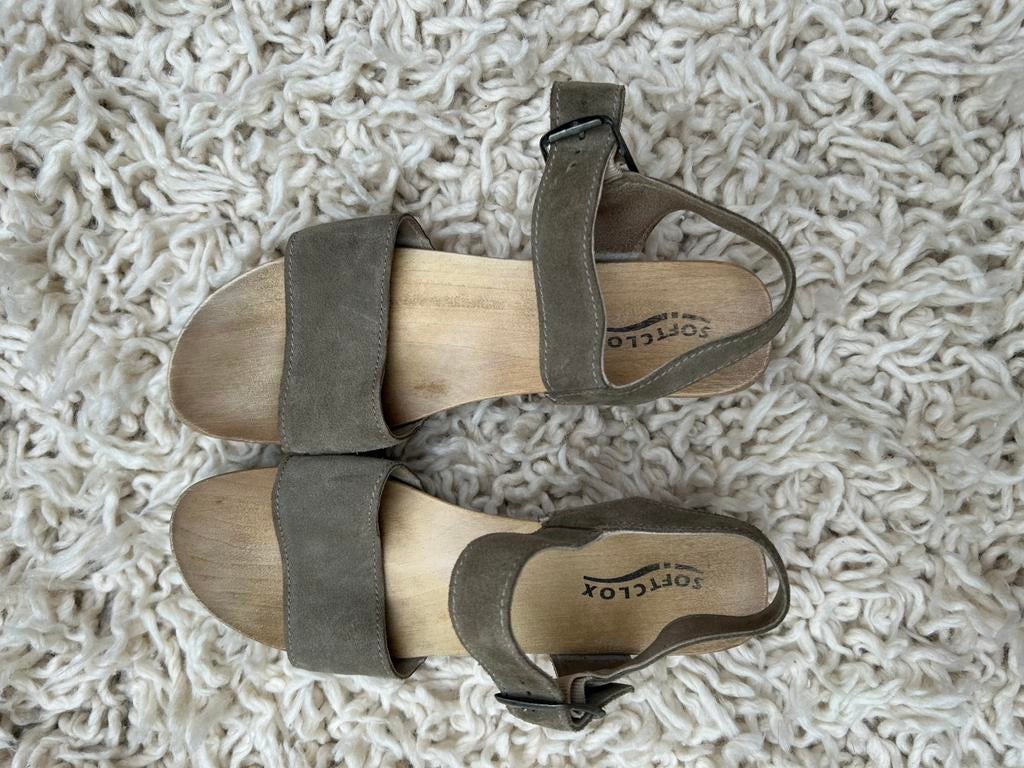Zomerschoenen Softclocks maat 43, Kleding | Dames, Schoenen, Gedragen, Groen, Sandalen of Muiltjes, Ophalen of Verzenden