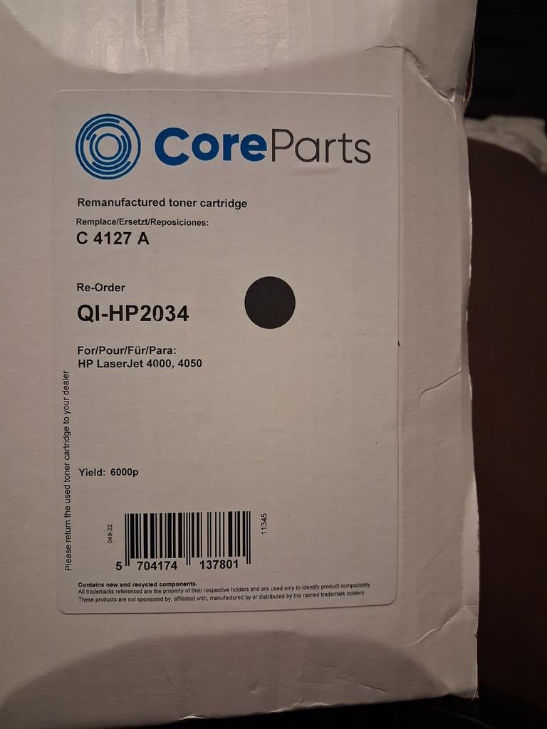 Toner 4127A voor HP LaserJet 4000/4050 - 6000 pagina's, Computers en Software, Printers, Ophalen of Verzenden