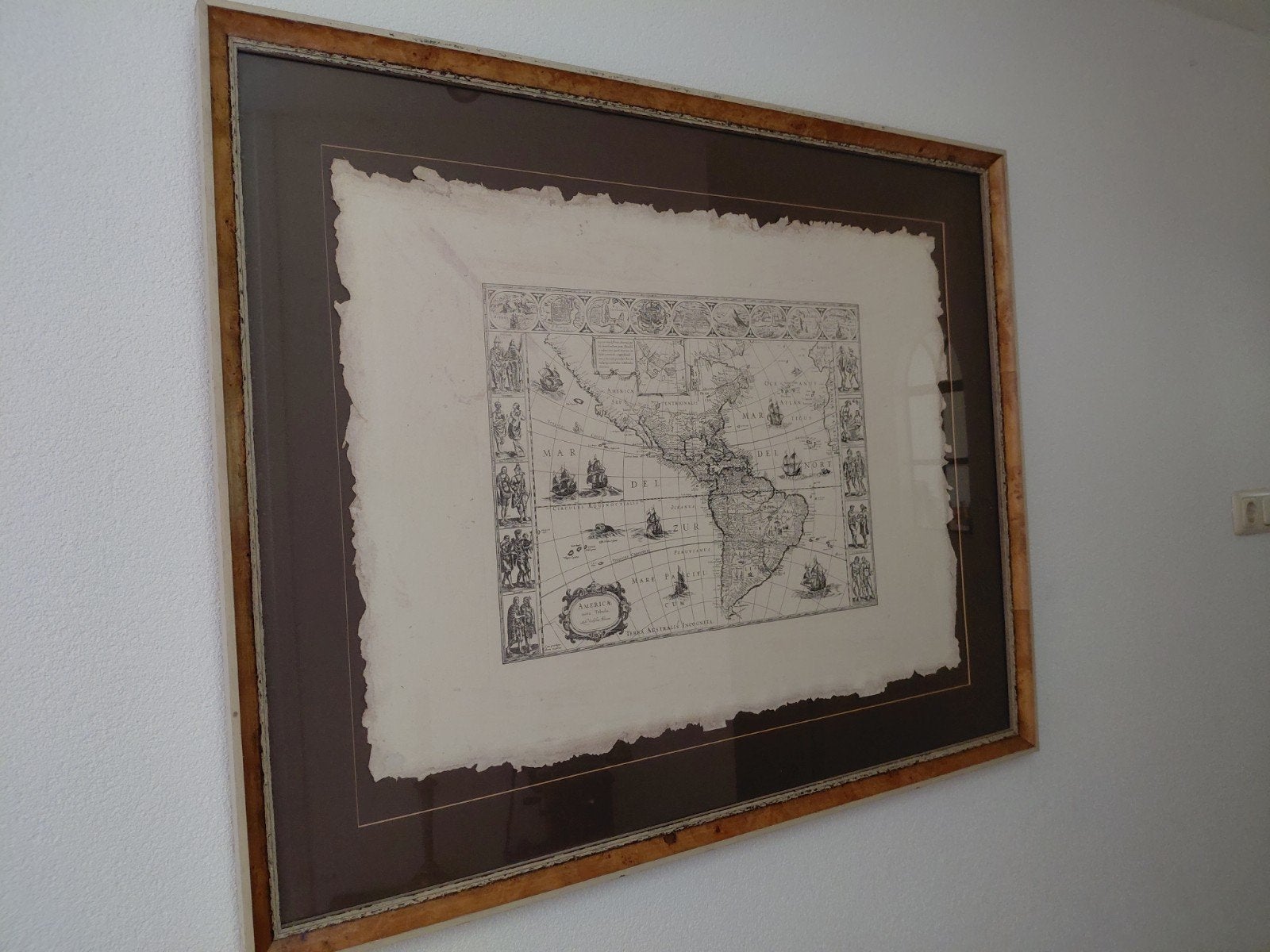 Schilderij met oude landkaart, Ophalen, Kaart
