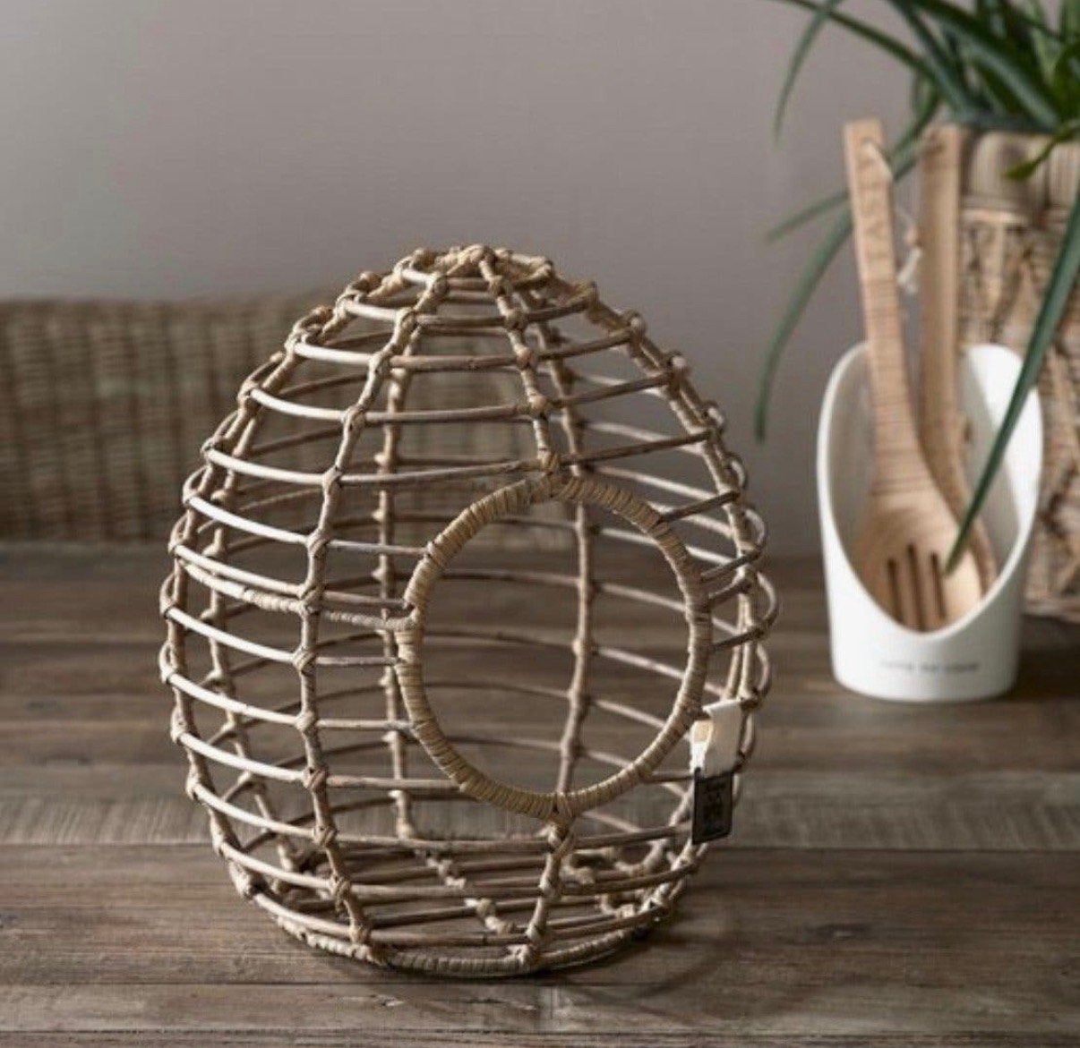 Riviera Maison Rattan Eiermand Eggs Holder Nieuw, Huis en Inrichting, Mand, Verzenden, Rond, Nieuw