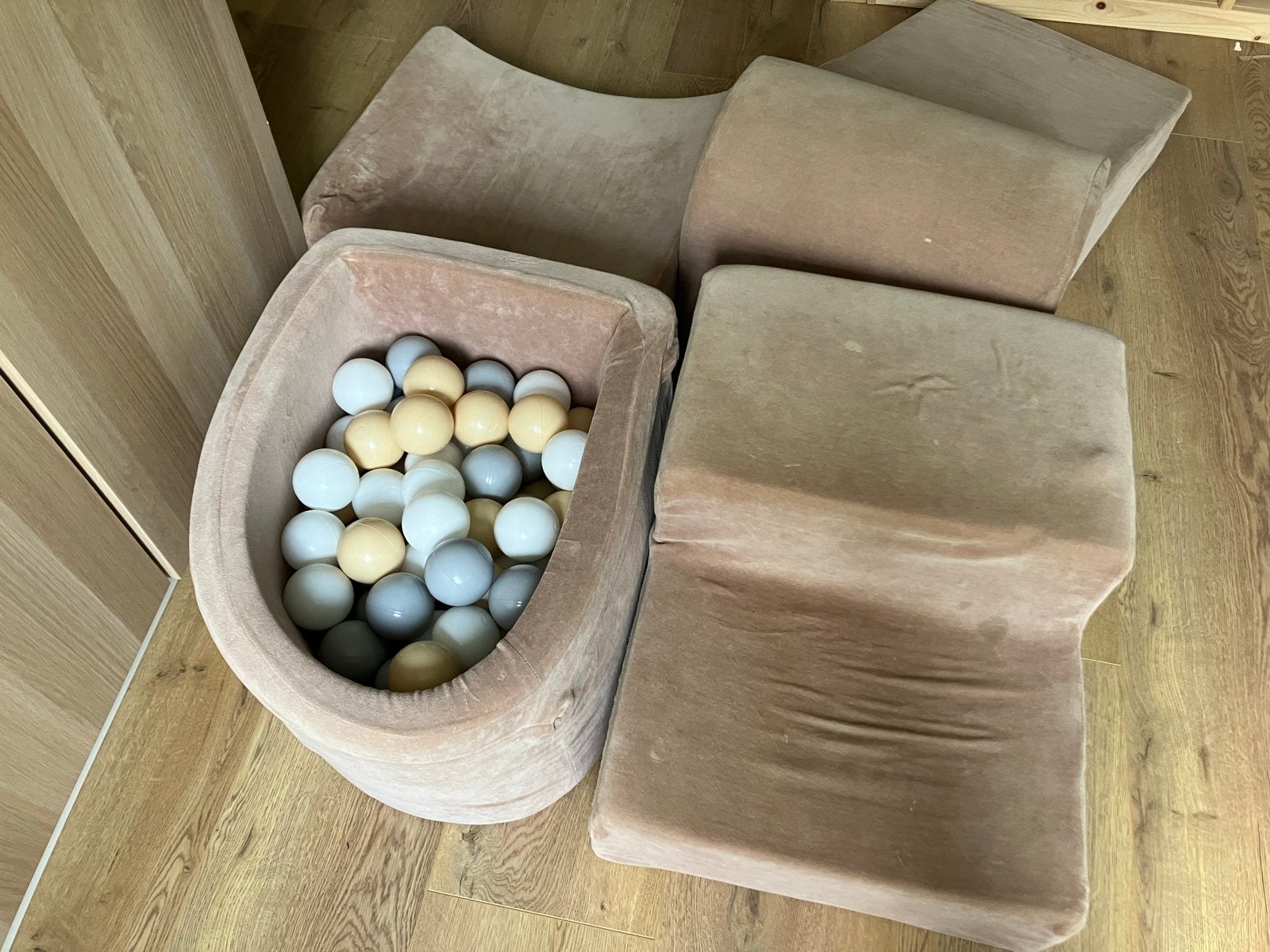 Meowbaby Zachte speelset met ballenbak en ballen, Kinderen en Baby's, Speelgoed | Overig, Ophalen, Gebruikt, Jongen of Meisje