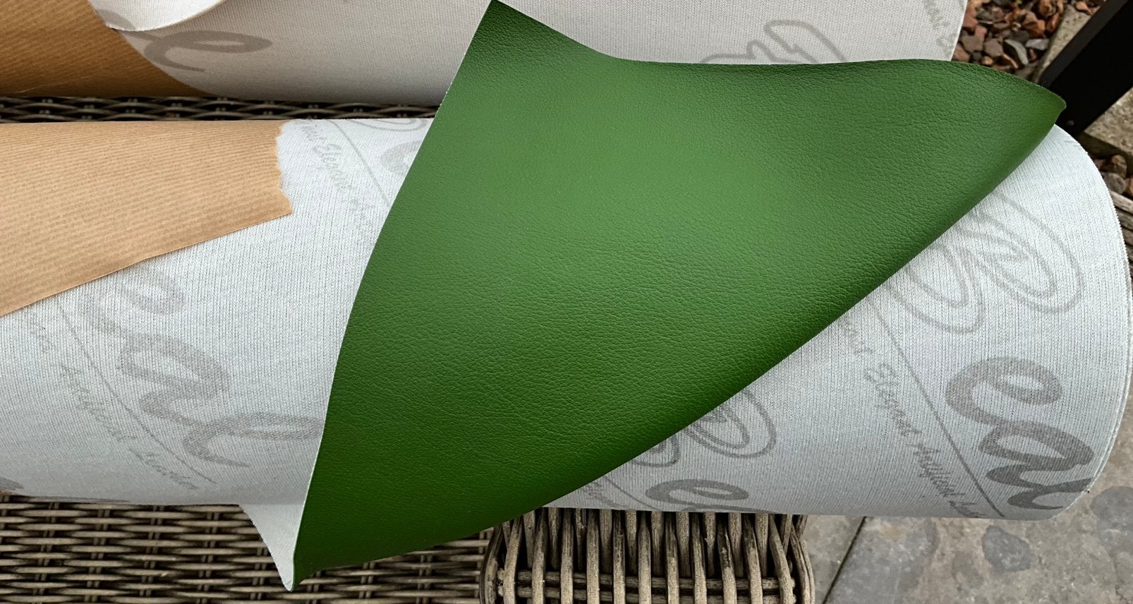 Rol kunstleer groen 8 meter x 140cm, Ophalen, Nieuw