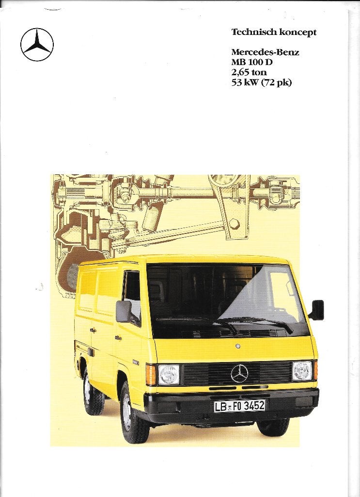 MERCEDES 100D,  1987, Boeken, Ophalen of Verzenden, Zo goed als nieuw, Mercedes