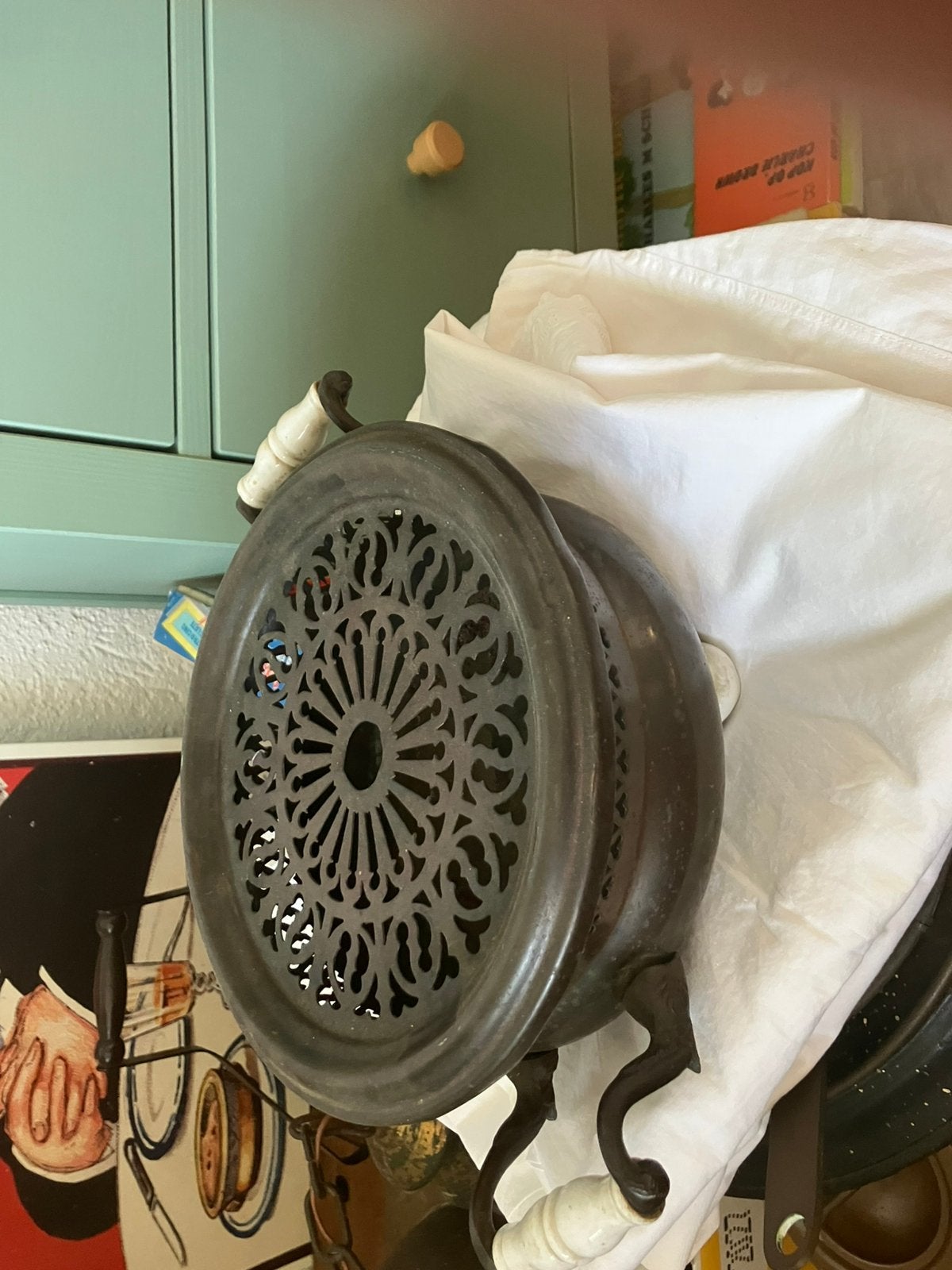 Antiek comfoortje  met benen handvatten, Antiek en Kunst, Ophalen of Verzenden
