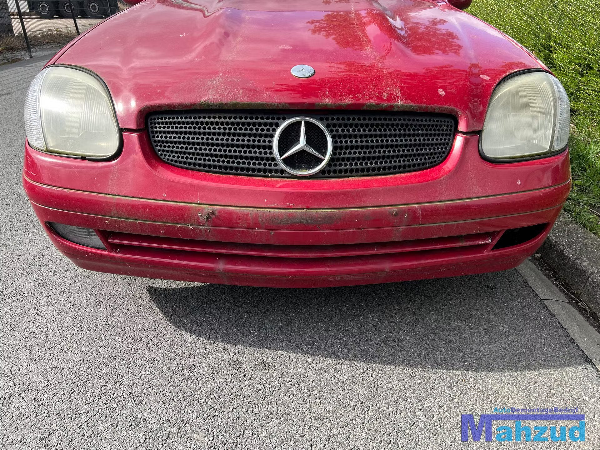 MERCEDES SLK R170 ROOD H582 Voorbumper 1996-2004, Auto-onderdelen, Gebruikt, Mercedes-Benz AG, Voor, Mercedes-Benz