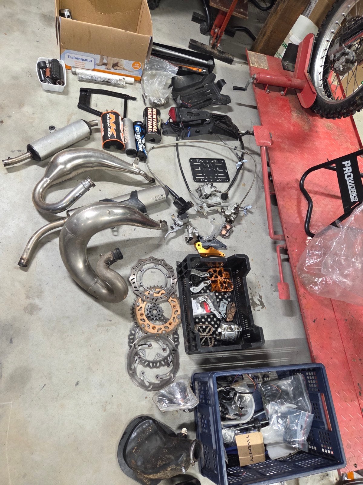 Ktm exc supermoto onderdelen enduro crossmotor crosser, Ophalen, Gebruikt, Overige typen, Ktm